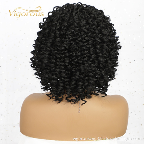 Wholesale Cheap Wrap Short Elastic Fashion Kinky Curly Lady Supplier Daily Party Soft Headband Synthetic Wig